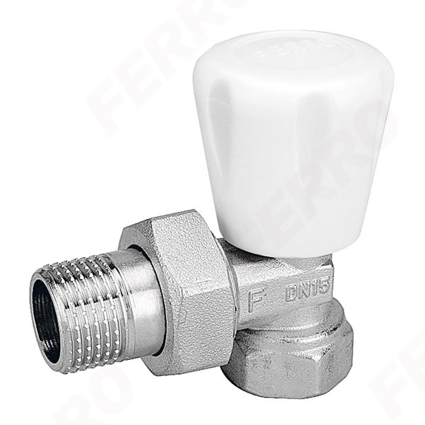 1/2” angle radiator valve with gland