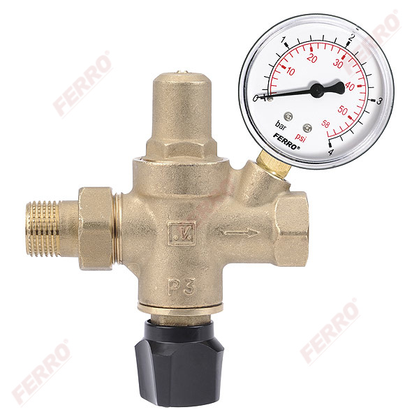 1/2” automatic installation filling valve with manometer