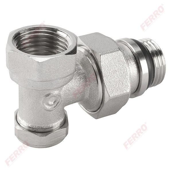 Radiator cut-off angle valve 1/2” x 1/2”