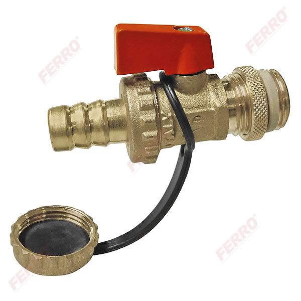 1/2” drain ball valve for solar installations