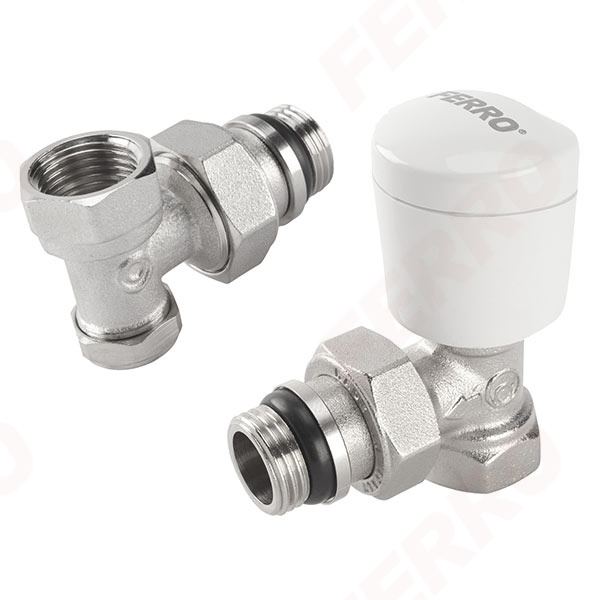 1/2” angle thermostatic valve set