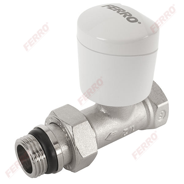 Straight thermostatic valve 1/2”x1/2”