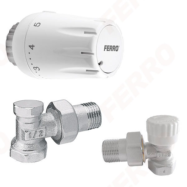 1/2” angle thermostatic set