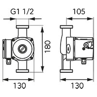 25-40 180 Keringetőszivattyú ivóvízre