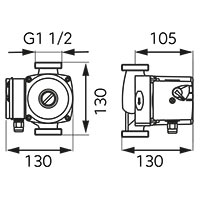 25-40-130 drinking water circulation pump