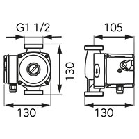 25-60-130 drinking water circulation pump