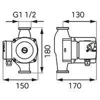 25-80-180 drinking water circulation pump