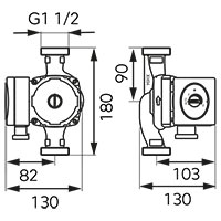 Pompa circulatie clasa A GPA II 25-40-180