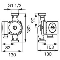 Pompa circulatie clasa A GPA II 25-60-180