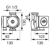 Cirkulacijska pumpa GPA II 25-4 130