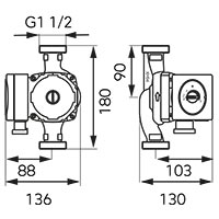 Cirkulacijska pumpa GPA II 25-8-180