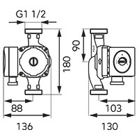 Pompa circulatie clasa A GPA II 25-8-180