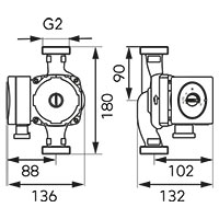 Cirkulacijska pumpa GPA II 32-8-180