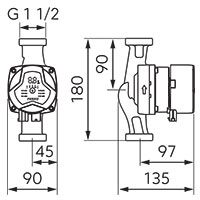 Pompa de circulatie GPA III 25-4-180