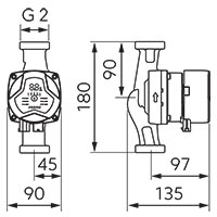 Pompa de circulatie GPA III 32-7,5-180