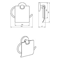 Metalia 1 - держатель для туалетной бумаги