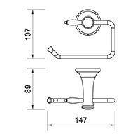 ANTICA toilet paper holder