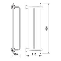 ANTICA двойная вешалка для полотенец