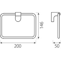 Round towel rail