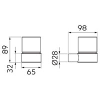 Nostris - toothbrush holder, chrome