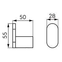 Nostris - single hook, chrome