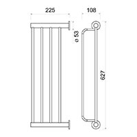 SMILE double towel rack