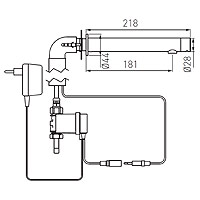 Bora Sensor Power-Safe - electronic wall mounted faucet for cold or premixed water