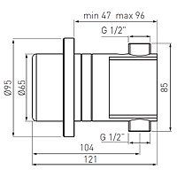 Kona Sensor - touch electronic concealed shower valve