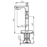 Fiesta - Freestanding bath mixer, chrome