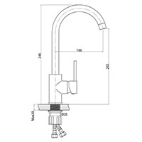 Freya - standing sink mixer