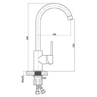 Freya - standing sink mixer