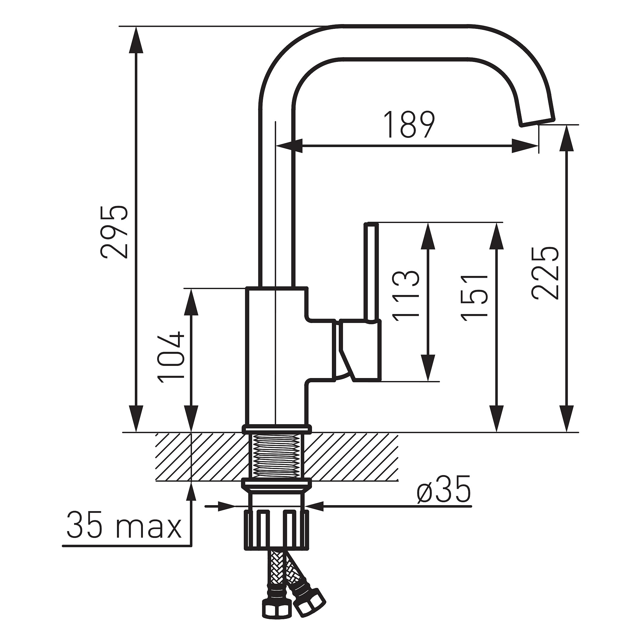 Freya - standing sink mixer