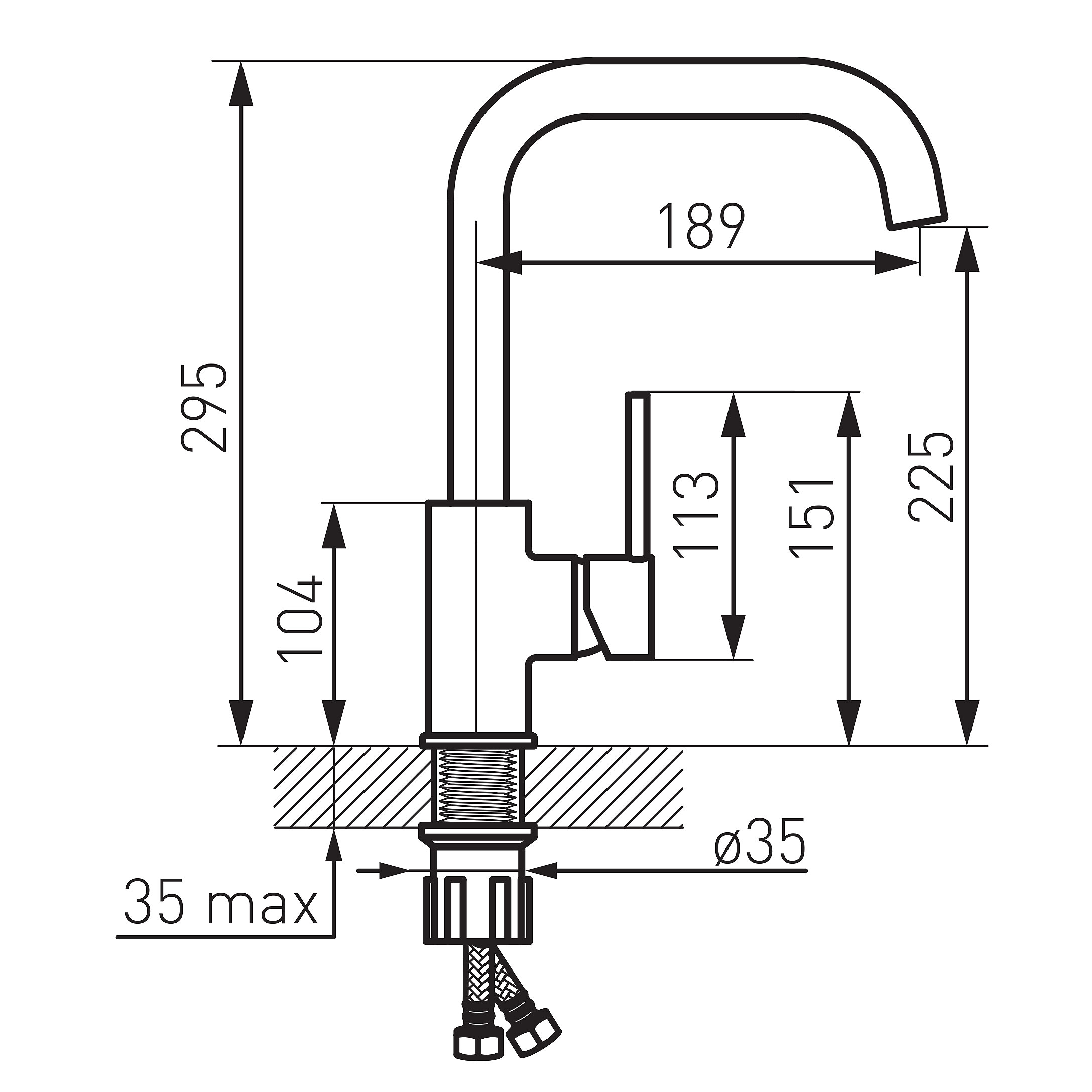 Freya - standing sink mixer