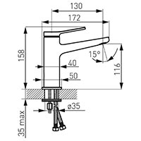 Stratos - standing washbasin mixer