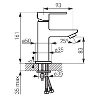 Zicco - standing washbasin mixer