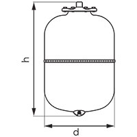 Vessels for heating systems - hanging