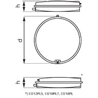 Плоский бак для C.O.