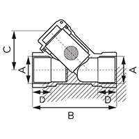 Mesh gas filter - type G41