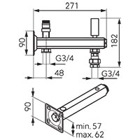 Safety groups for DHW with a quick-connector for expansion vessels