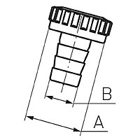 Tip with nut for intake valve