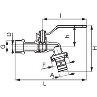 F-Comfort - intake water ball valve