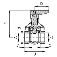 Robinet cu bila F-Power ingropat
