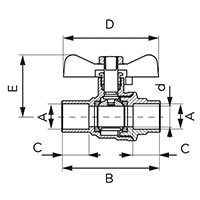 F-Power - ball valve for soldering