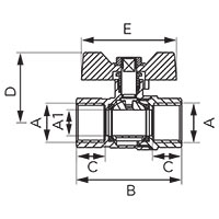 Rutulinis dujų ventilis G18