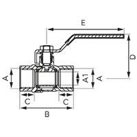 Gas ball valve - type G18