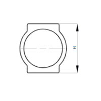 1/2” x 3/4” connecting ring for RKPP_T flow meters