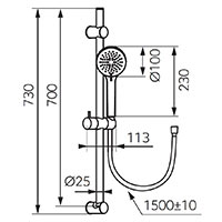 Rillo - set de dus culisant