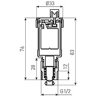 1/2” automatic air vent with stop valve