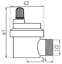 Automatinis kampinis nuorintojas 1/2"