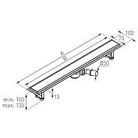 Linear shower drain channel